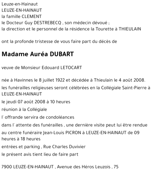 Auréa DUBART