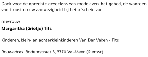 Margaritha (Grietje) Tits
