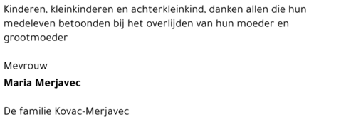 Maria Merjavec