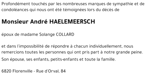 André HAELEMEERSCH