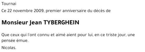 Jean TYBERGHEIN
