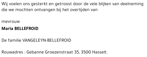 Maria Bellefroid