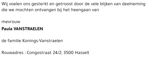 Paula Vanstraelen