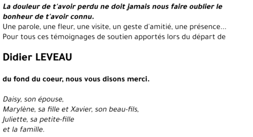 Didier LEVEAU