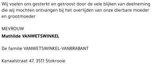 Mathilde Vanwetswinkel