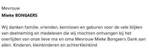 Mieke BONGAERS