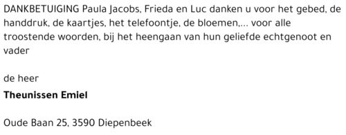 Emiel (Milleke) Theunissen