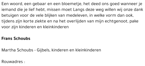 Frans SCHOUBS