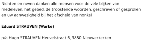 Eduard (Warke) STRAUVEN