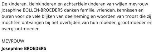 Josephine BROEDERS