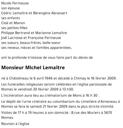 Michel Lemaître
