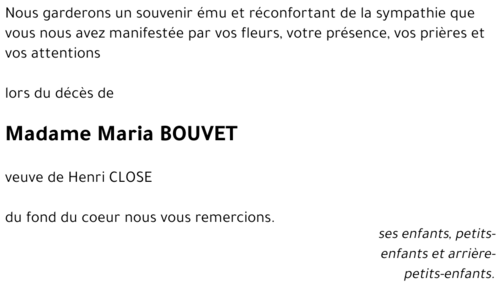 Maria BOUVET