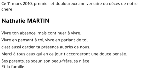 Nathalie MARTIN