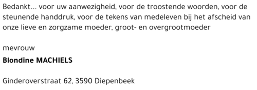 Blondine Machiels