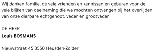 Louis BOSMANS