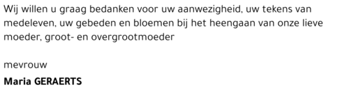 Maria Geraerts