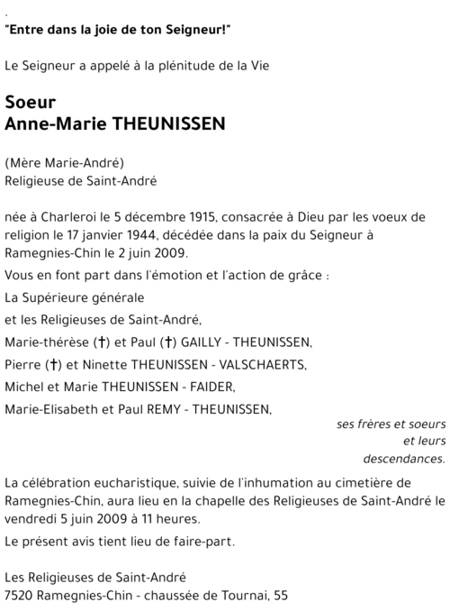 Anne-Marie THEUNISSEN