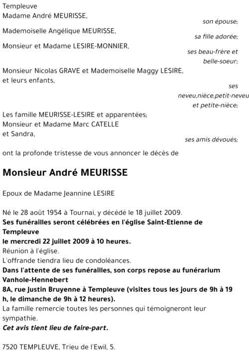 André MEURISSE