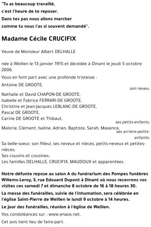 Cécile CRUCIFIX