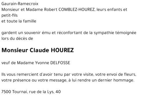 Claude HOUREZ