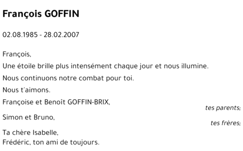 François GOFFIN