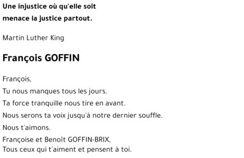 François GOFFIN
