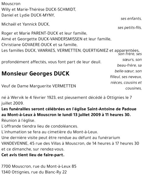 Georges DUCK