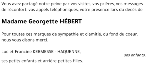 Georgette HÉBERT