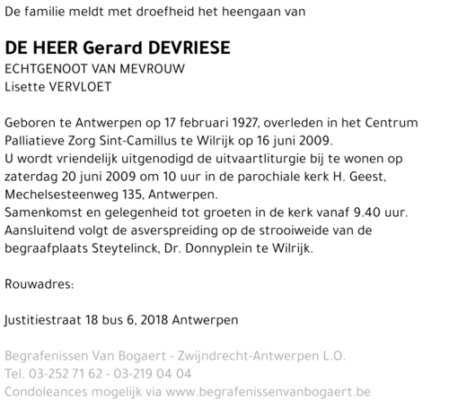Gerard Devriese