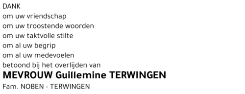Guillemine Terwingen