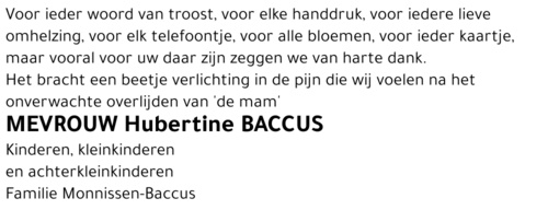 Hubertine Baccus