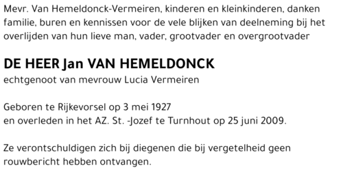 Jan Van Hemeldonck