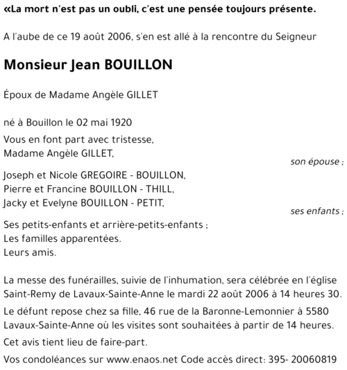 Jean BOUILLON