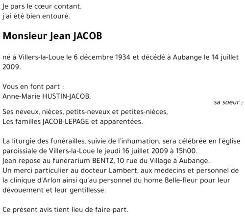 Jean JACOB
