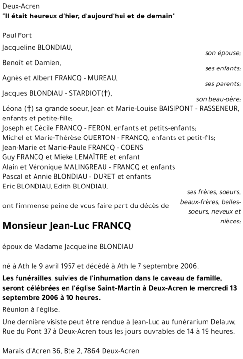 Jean-Luc FRANCQ