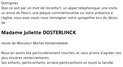 Juliette Oosterlinck