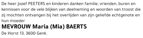 Maria BAERTS