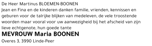Maria Josephina BOONEN