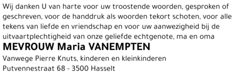 Maria Vanempten