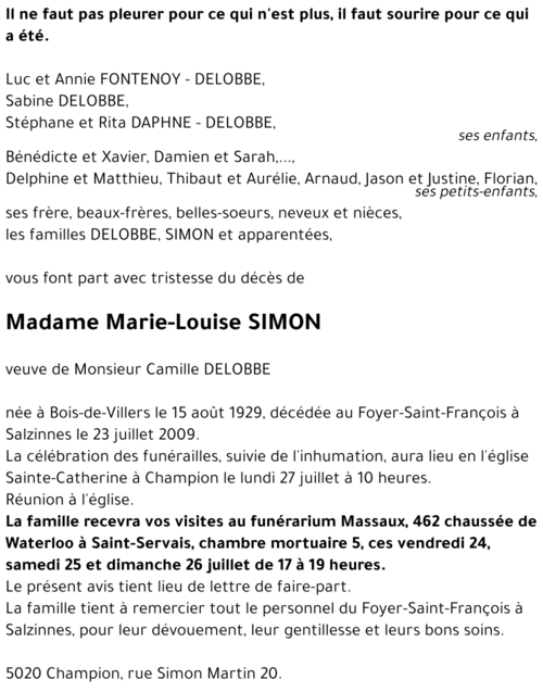 Marie-Louise SIMON