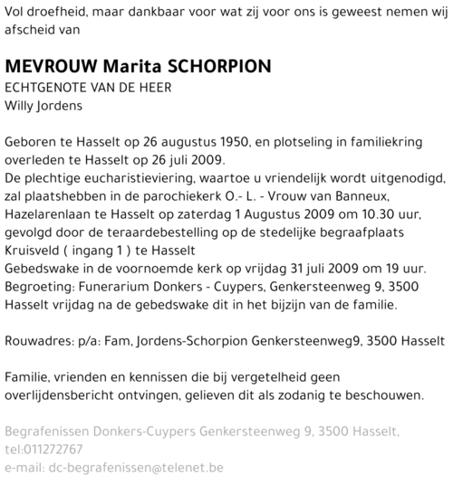 Marita Schorpion