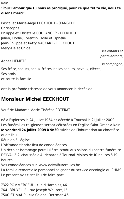 Michel EECKHOUT