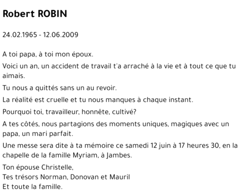 Robert ROBIN