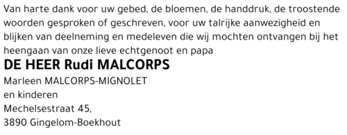 Rudi Malcorps