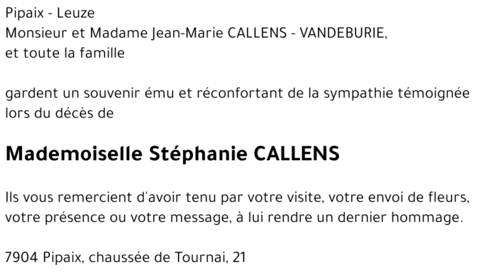Stéphanie CALLENS