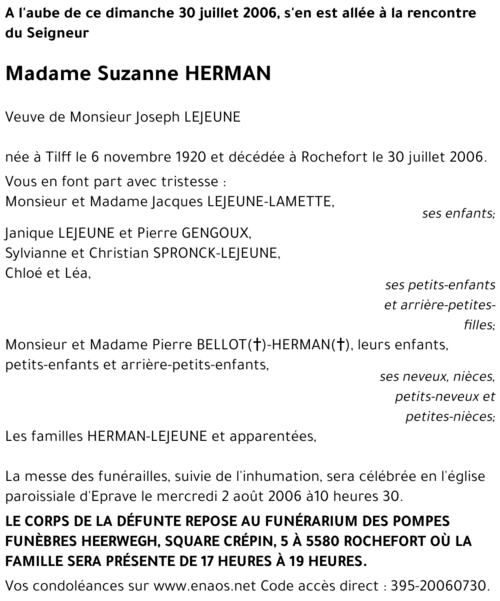 Suzanne HERMAN