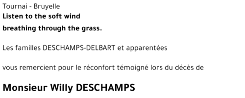 Willy DESCHAMPS