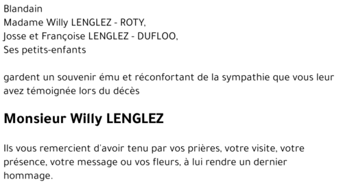 Willy LENGLEZ