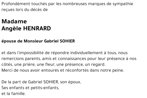 Angèle HENRARD