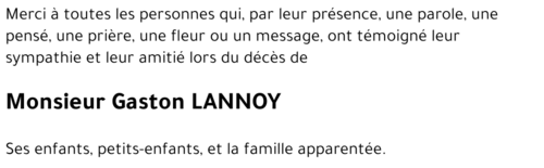 Gaston LANNOY